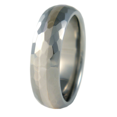 Crater White Gold Inlay