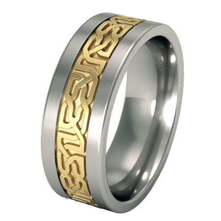 Camelot Yellow Gold Inlay